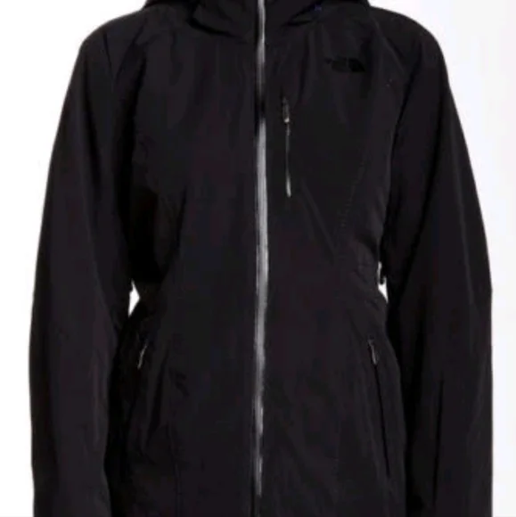 The North Face Kempinski Detachable Hood Waterproof Black Jacket $449, NWT! XS